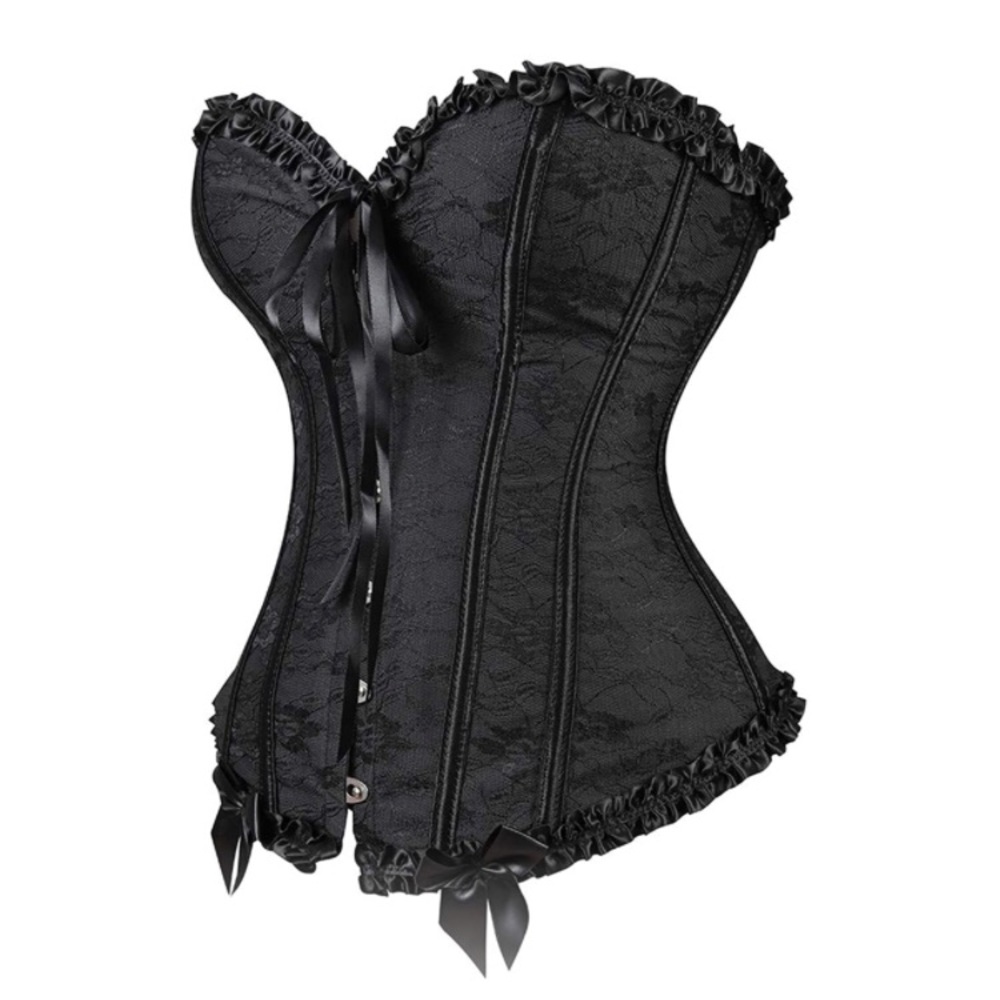 🔥 Gorgeous Black on Black Corset - Picture 2 of 6